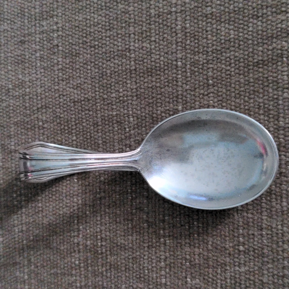 Antique Sterling Silver Baby Spoon, Hallmarked, Excellent Vintage Condition - Picture 6 of 8